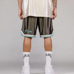 Grimey Fire Route Basket Shorts - Black - Spring 23 Cheap