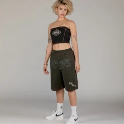 Grimey Fire Route Girl Tube Top - Black - Spring 23 Store