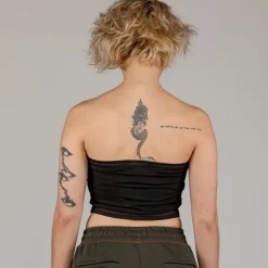 Grimey Fire Route Girl Tube Top - Black - Spring 23 Store