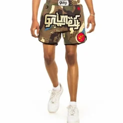 Grimey "Glorified" Boxing Shorts - Camo - Spring 22 Online