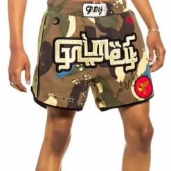 Grimey "Glorified" Boxing Shorts - Camo - Spring 22 Online