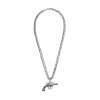 Grimey Glorified Gun Necklace - Silver - Spring 22 New