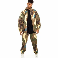 Grimey Glorified Track Jacket - Camo - Spring 22 Cheap