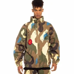 Grimey Glorified Track Jacket - Camo - Spring 22 Cheap