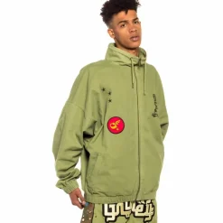 Grimey Glorified Track Jacket - Green- Spring 22 Clearance