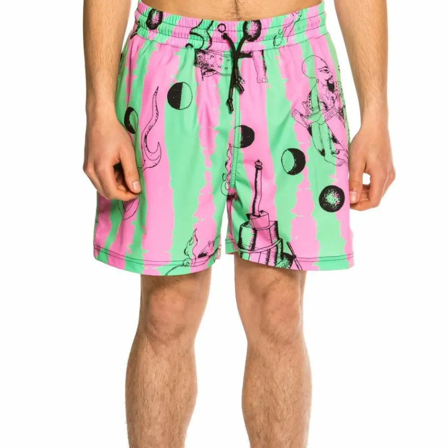 Grimey "Hope Unseen" Swimming Short - Green - Summer 21 Sale
