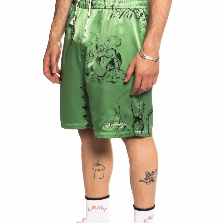 Grimey "Hope Unseen Vimana" Short - Khaki - Summer 21 Flash Sale