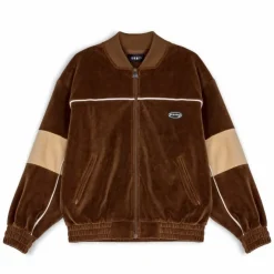 Grimey "Iam" Velvet Track Jacket - Brown - Fall 22 Shop