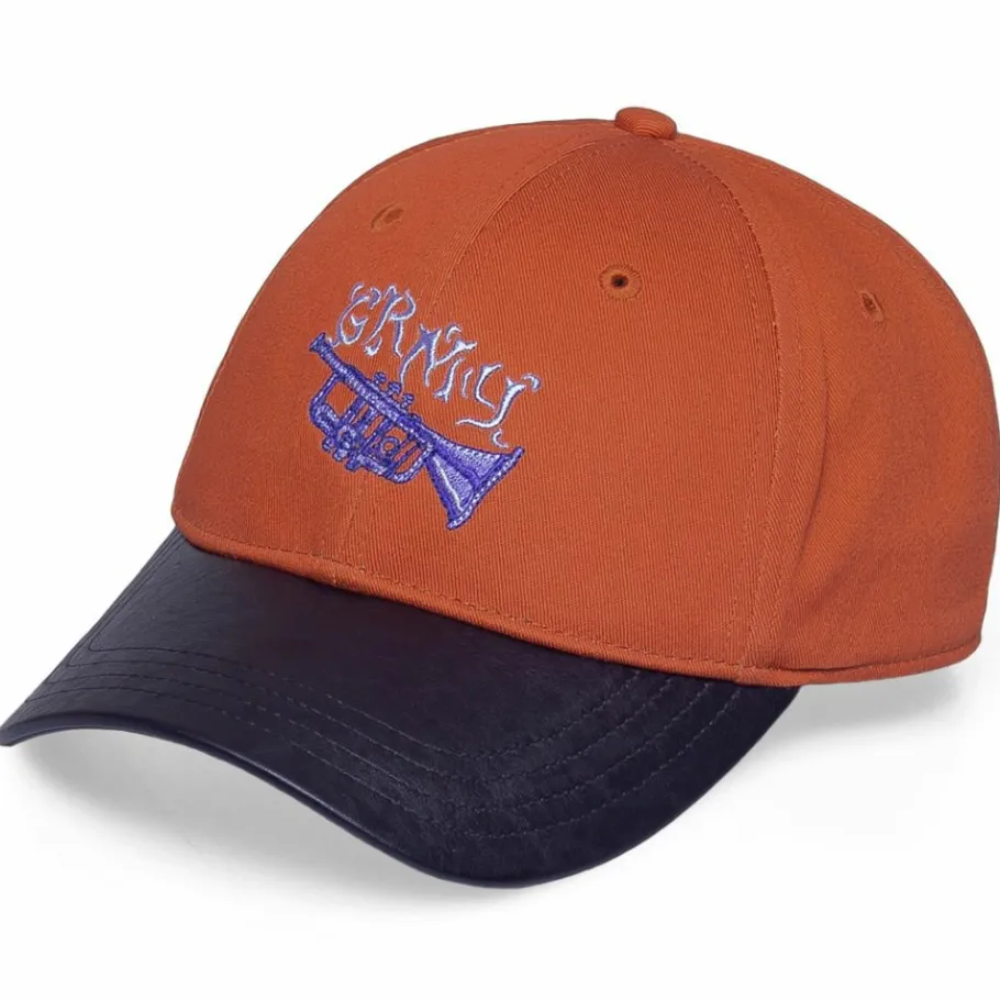 Grimey "Jazz Thing" Curved Visor Cap - Ochre - Fall 21 Outlet