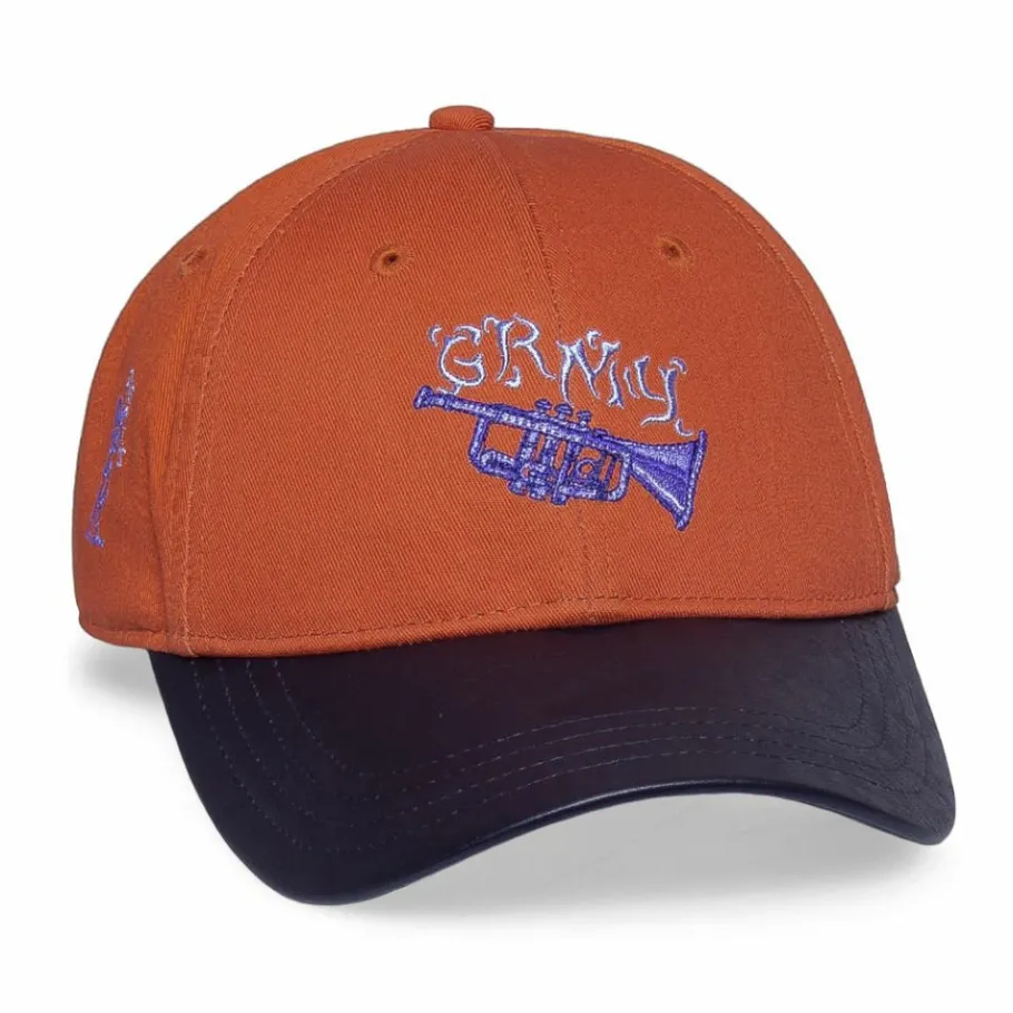 Grimey "Jazz Thing" Curved Visor Cap - Ochre - Fall 21 Outlet