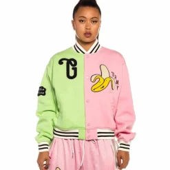 Grimey "Jungle Punch " Button Sweatshirt - Pink - Spring 22 Cheap