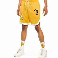 Grimey "Jungle Punch " Running Shorts - Yellow - Spring 22 Outlet