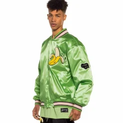 Grimey Jungle Punch Satin Jacket - Green - Spring 22 Sale
