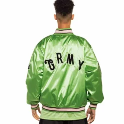 Grimey Jungle Punch Satin Jacket - Green - Spring 22 Sale