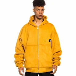 Grimey Jungle Punch Suede Hood Bomber Jackect - Brown - Spring 22 Store