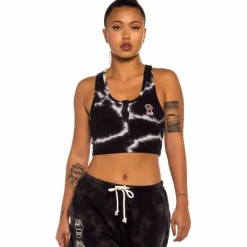 Grimey "Jungle Punch" Top - Bleached Black - Spring 22 Best