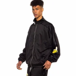 Grimey Jungle Punch Track Jacket - Black - Spring 22 Online