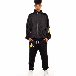 Grimey Jungle Punch Track Jacket - Black - Spring 22 Online