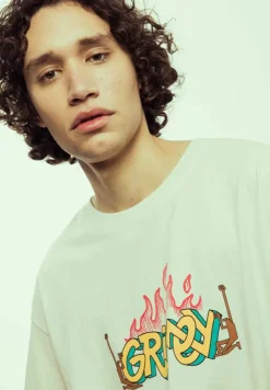 Grimey Jurassic Proud Regular Tee White - Ss24 Hot