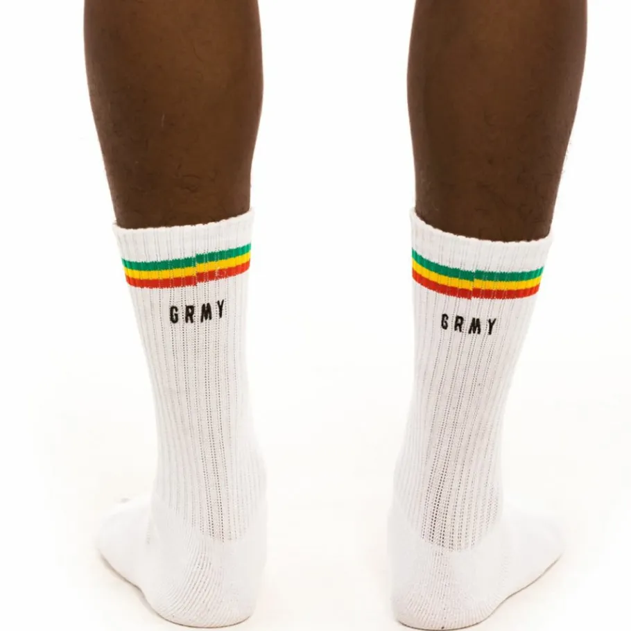 Grimey "Les Memories" Socks - White - Winter 21 Best