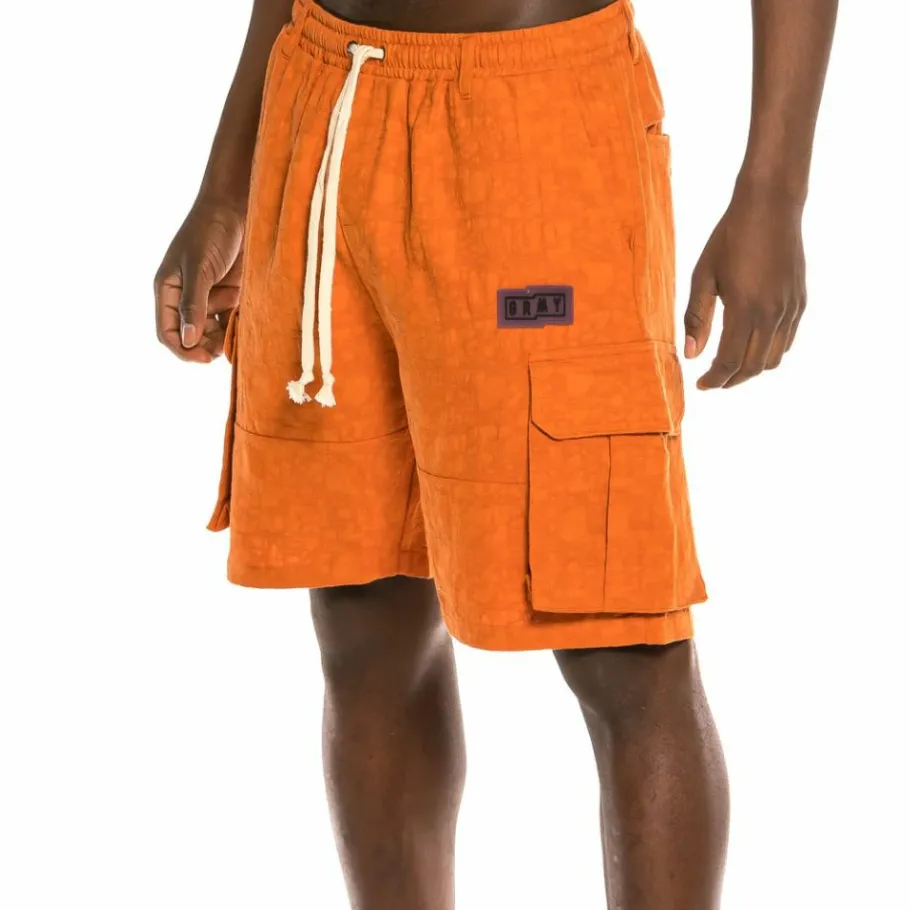 Grimey "Liveution" Cargo Shorts Ss21 Brown Best Sale