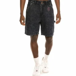 Grimey "Liveution" Denim Short Black - Spring 21 Hot