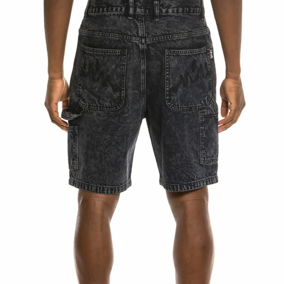 Grimey "Liveution" Denim Short Black - Spring 21 Hot