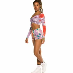 Grimey Liveution Long Sleeve Crop Tee Tie Dye - Spring 21 Online