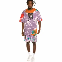 Grimey "Liveution Magic 4 Resistance" Sweatshorts Tie Dye - Spring 21 Best Sale