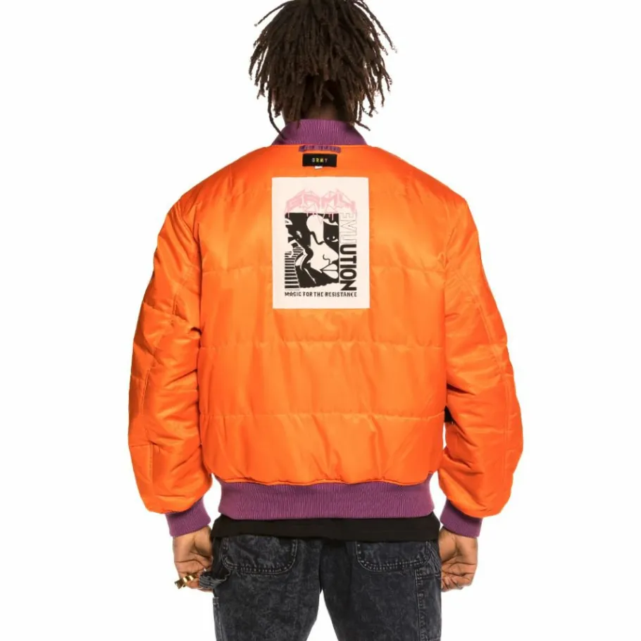 Grimey "Liveution" Reversible Bomber Jacket Purple - Spring 21 Best Sale