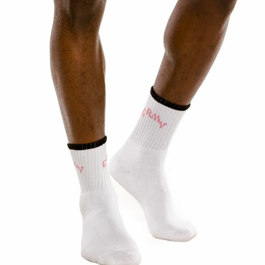 Grimey "Liveution" Socks - White - Spring 21 Shop
