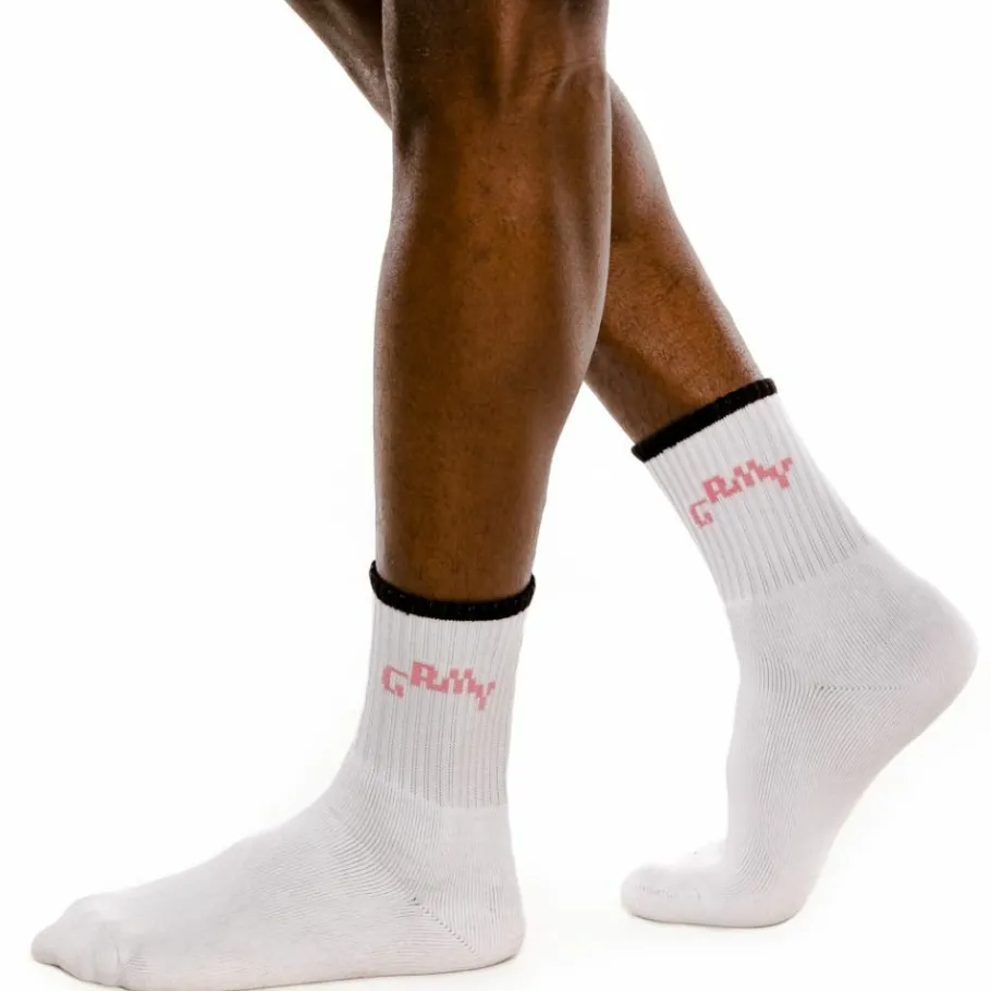 Grimey "Liveution" Socks - White - Spring 21 Shop