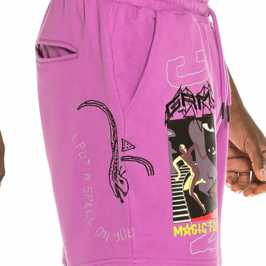 Grimey Liveution Sweatshorts Ss21 Purple Online