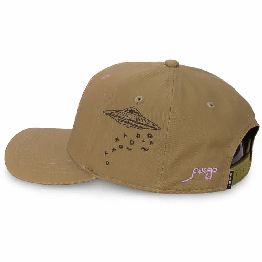 Grimey "Lost Boys" Curved Visor Cap - Brown - Fall 22 Clearance