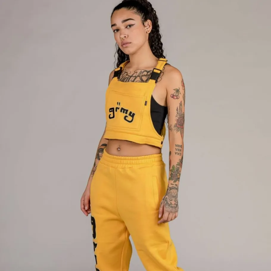 Grimey "Lust Mantra" Overall Top - Yellow - Fall 22 Clearance