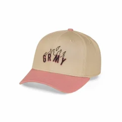 Grimey Melted Stone Bicolor Curved Visor Snapback Cap - Cream - Fw23 New