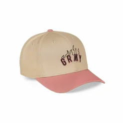 Grimey Melted Stone Bicolor Curved Visor Snapback Cap - Cream - Fw23 New