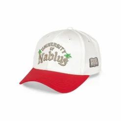 Grimey Nablus Bicolor Curved Visor Snapback Cap - White - Fw23 Store