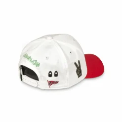 Grimey Nablus Bicolor Curved Visor Snapback Cap - White - Fw23 Store