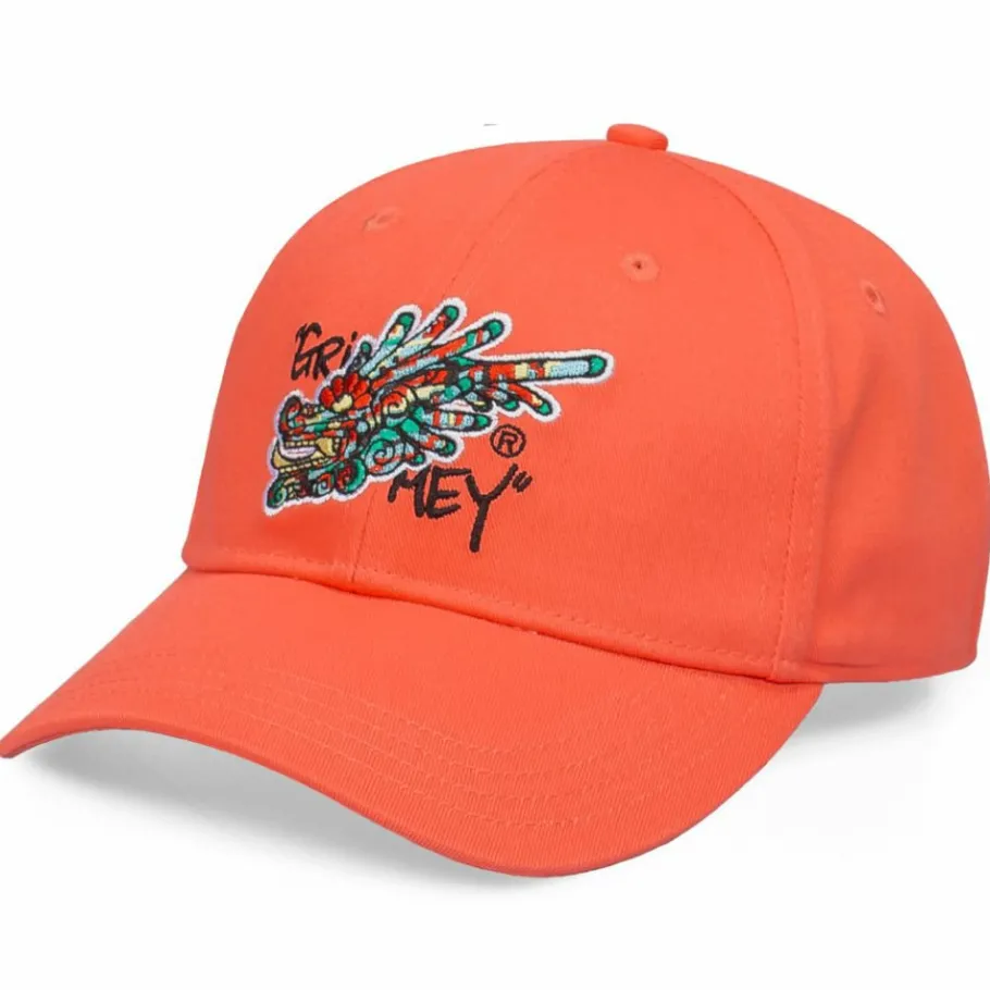 Grimey "Nine Winds" Curved Visor Cap - Coral - Spring 22 Discount