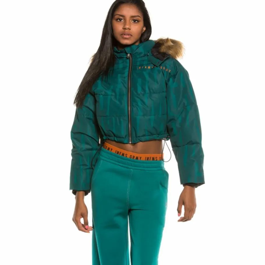 Grimey Nite Marauder Girl Puffy Jacket Fw20 Blue Cheap