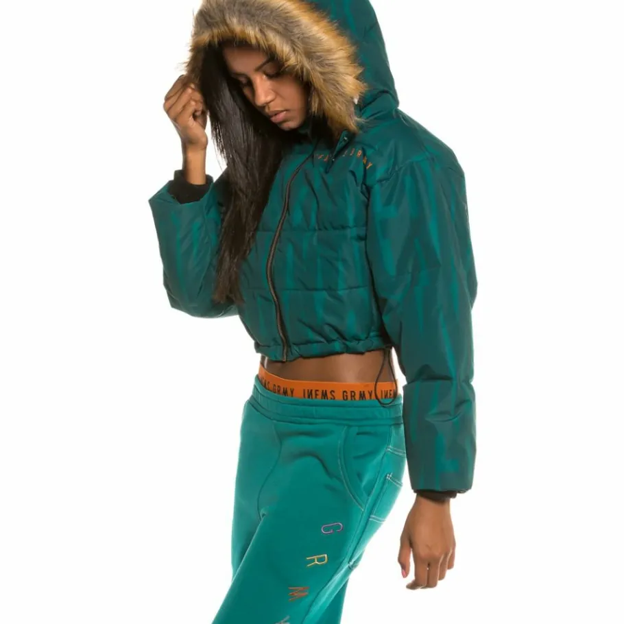 Grimey Nite Marauder Girl Puffy Jacket Fw20 Blue Cheap