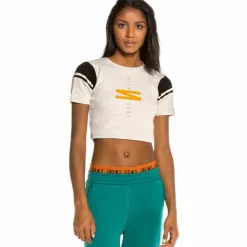 Grimey Nite Marauder Girl Crop Top Ss20 Sport Grey Shop