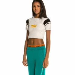 Grimey Nite Marauder Girl Crop Top Ss20 Sport Grey Shop