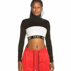 Grimey Sighting In Vostok Girl Long Sleeve Crop Top Fw19 Black New