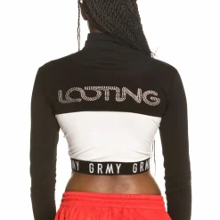 Grimey Sighting In Vostok Girl Long Sleeve Crop Top Fw19 Black New