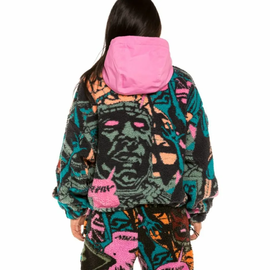 Grimey "Space Lady" Sherpa Jacket - Blue - Winter 21 Flash Sale