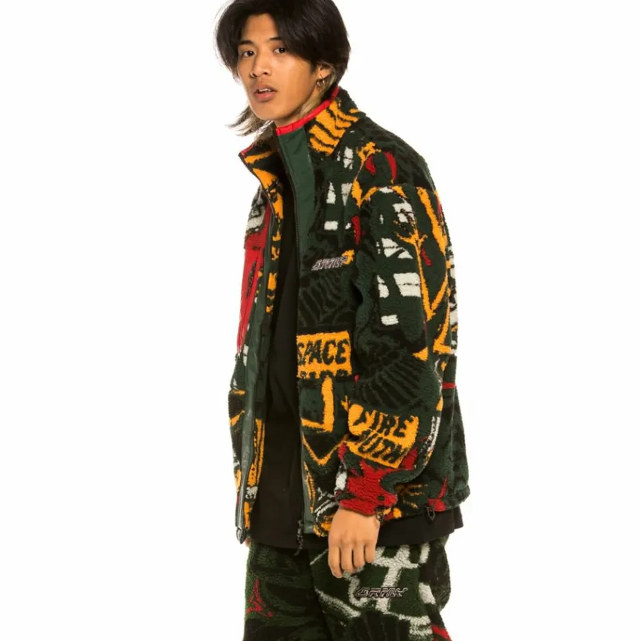 Grimey "Space Lady" Sherpa Jacket - Orange - Fall 21 Best Sale