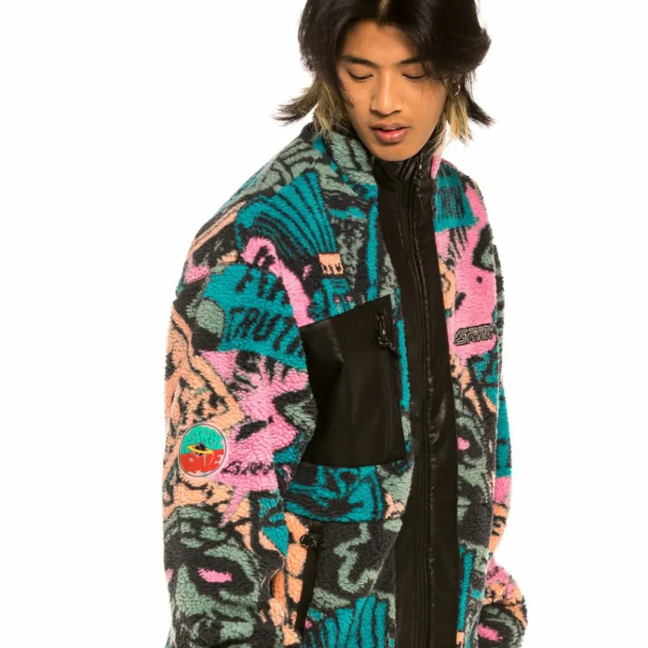 Grimey "Space Lady" Sherpa Jacket - Blue - Fall 21 Best