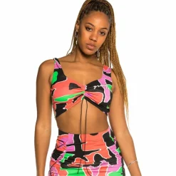 Grimey Strange Fruit All Over Print Girl Bra Top Multicolor - Spring 21 Best